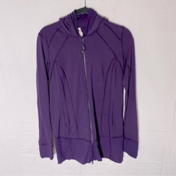 Lululemon Athletica Purple Daily Practise Jacket Hoodie 8 - Picture 1 of 15